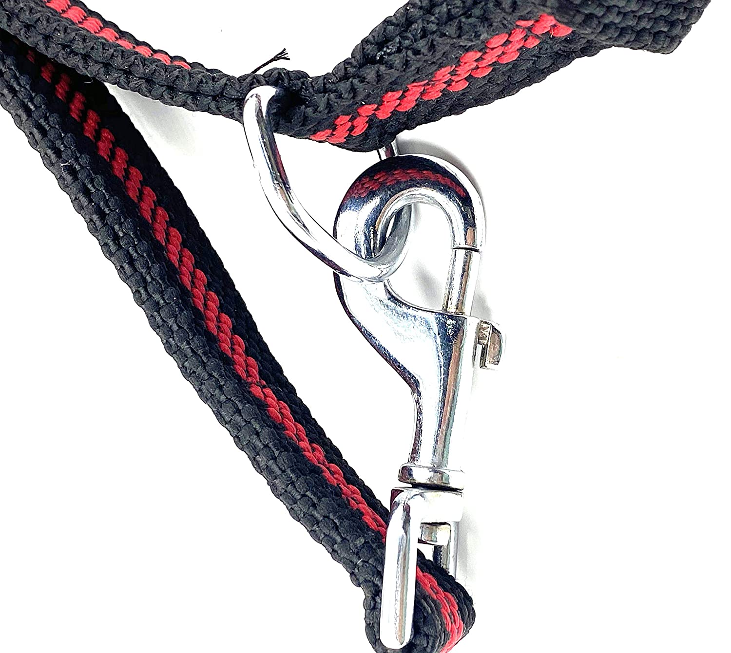 Gorilla pets Large Bread Dog Collar with Leash red Black Color